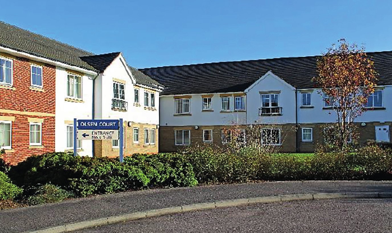 exterior of olsen court in Lincoln